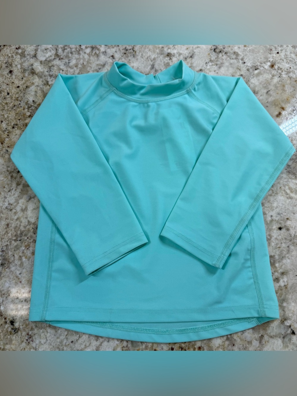 Leveret Toddler Rash Guard 3Y Aqua Blue UPF 50+ Swim Shirt Long Sleeve Unisex